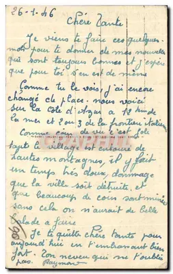 Sospel - La Bévera — widok mostu i rzeki — wydawca LL, nr 20 — Rewers