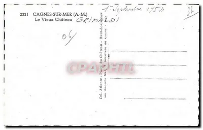 Stary Zamek — Cagnes-sur-Mer — Atlante, fotograf — Rewers