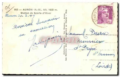 Auron (A.-M.) — Estação de Esportes de Inverno — Les Éditions Lirdeco — Verso