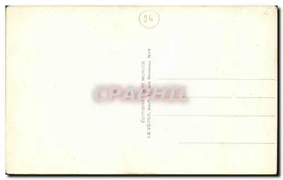 Bilhete postal antigo Le Cannet Vallauris Instituto de Actinologia — Verso