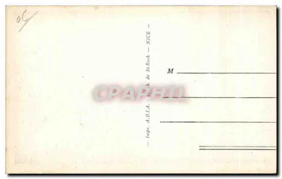 Villefranche-sur-Mer — Wewnętrzna część portu i kaserny — Drukarnia A.D.T.A. St-Roch de Nice — Rewers