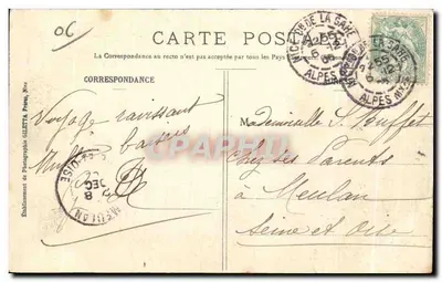 Villefranche-sur-Mer — De Casernes en de Darse — Uitgave Giletta, Nice, n°303 — Achterkant