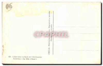 Die Flotte in der Bucht von Villefranche — Sammlung « La Côte d'Azur » — RELLA — Rückseite