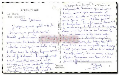 Molo w Berck-Plage — Wydawca Estel, nr 8313 — Rewers