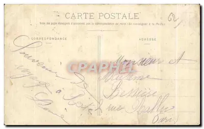 Berck-Plage — De Strand en de Villas — Uitgever: Postes — Achterkant
