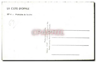 Mujer de la costa — Tarjeta postal de la costa — Ediciones D'ART, Machouil sur Mer — Reverso