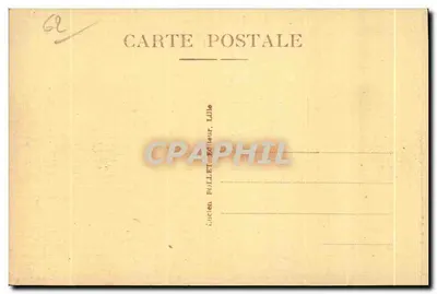 Calais - Port Lotniczy — widok portu z parowcem — L.P. 13 — Rewers