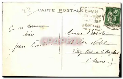 Dinan — Vedette al Molo — editore Laurent Net-Hennes, n° 2347 — Verso