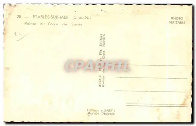 Ponta do Corpo de Guarda — Etablès-sur-Mer (C.-du-N.) — Edições Gaby — Verso