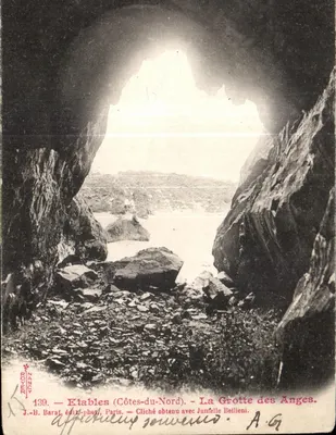 Etableaux (Côtes-du-Nord) — A Grotta dos Anjos — J.-B. Barat, editor-fotógrafo, Paris, n°139