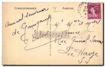 Guingamp — Casa da Duquesa Ana — ND — Verso