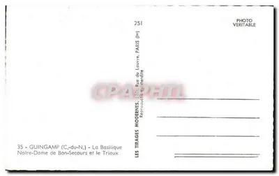 Guingamp (C.-du-N.) - Bazylika Najświętszej Maryi Panny Bon-Secours i Trieux — Rewers