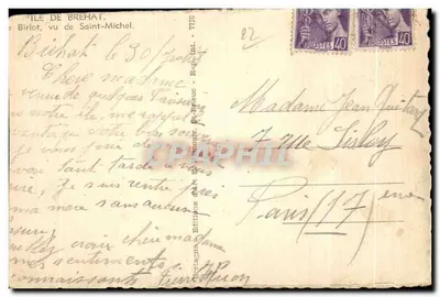 Amaury — Cruz del pueblo y vista de la bahía — Amaury — Reverso