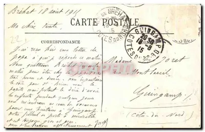Wyspa Bréhat — Widok z kanału Kerpont — LL. n°23 — Rewers
