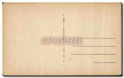 Eiland Bréhat — Het Gouffre van de Paon — Cie des Arts Photographiques, Parijs, n° ND.32 — Achterkant