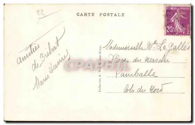 Wyspa Bréhat — Skaliste Wzgórza Paona — A.W. - 2495 — Rewers