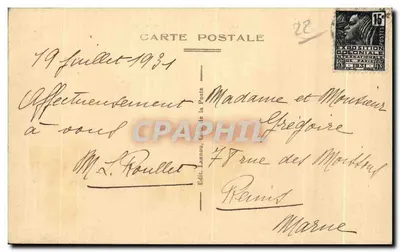 Ilha de Bréhat (C.-du-N.) — Rochas do Paon — Édit. Lannou, C.-de-la-Poste — Verso