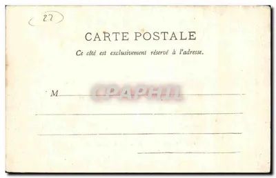 Ilha de Bréhat - O Porto Clos no inverno — Warnen, óptico-editor, St-Brieuc, n°285 — Verso