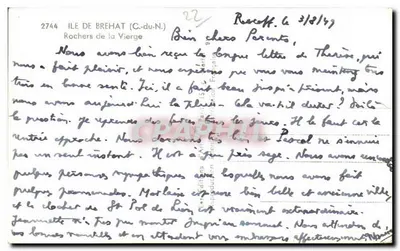 ब्रेहट द्वीप (C.-du-N.) — विरजिन के चट्टानें — प्रकाशक लेयॉन — पीछे