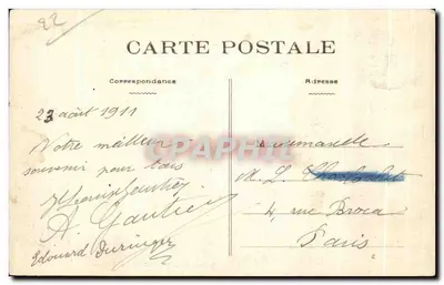 Alrededores de PAIMPOL — ILE DE BRÉHAT — Ola rompiendo en la costa — Renault, editor, Paimpol. Cliché VuiBERT — Reverso