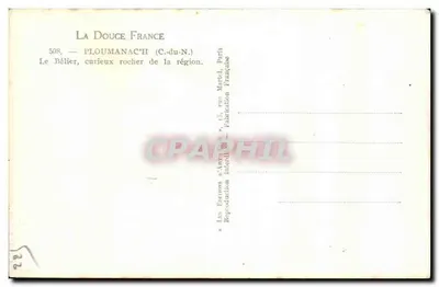 Owca — ciekawy kamień z regionu — Les Éditions d'Anvers, Paryż — Rewers