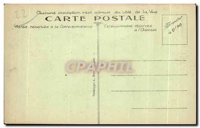 PLOUMANACH — Rochers estranhos — Le Chameau — A. B. — Verso