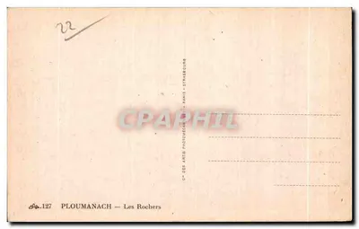 P loumanach — Les Rochers — Cie des Arts Photomecaniques, Paris — Rewers