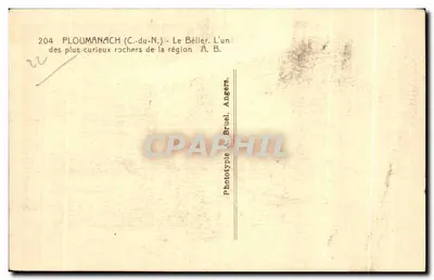 Il Bélîer — Uno dei rocchi più curiosi della regione — Phototype A. Bruel, Angers — Verso