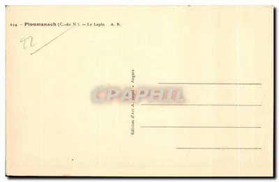 ले लैपिन — प्लूमानाच (सी.-डू नॉर्ड) — कला के छापा ए. ब्यूएल — एंग्गर्स — पीछे