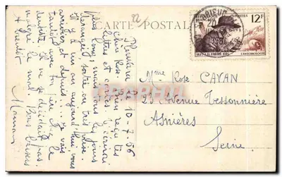 Gruta de Trestrignel em Perros-Guirec (C.-du-N.) — profundidade de 10m — editor desconhecido, n° 100 — Verso