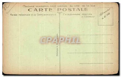 La Grande grotte de Trestriñgel — vue encadrée par des falaises — éditeur A. Brune-Angers, n° 121 — Verso