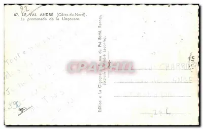 A Cegonha — A promenade du Pré Bottié — Edição André, Rennes — Verso