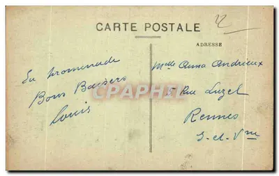 Les Rochers du Verdelet — Le Val-André (C.-du-N.) — Editor: Chasnier et Locbider — Verso
