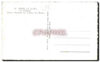Dinan — Zamek, Viaduc, Stare Domki — Wydawnictwo ALFA — Rewers