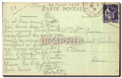La Grande Grotta di Trestignel — Perros-Guirec — editore A.B. — Verso