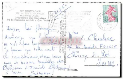 Crepuscolo su Costaères — Ploumanach (Côtes-du-Nord) — Greff — Verso