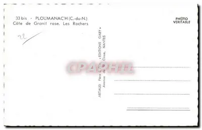 Costa del Granito rosa - Ploumanac'h (C.-du-N.) — Éditions Gaby, Nantes — Reverso