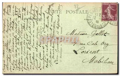Os Rochos do Farol — Perros-Guirec, PLOUMANACH (C.-du-N.) — Phototype A. B. n°228 — Verso