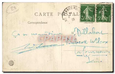 Perros-Guirec — Ploumanac'h (C.-du-N.) — La Tête de Bélièr — J. Sorel, wydawca w Rennes — Rewers