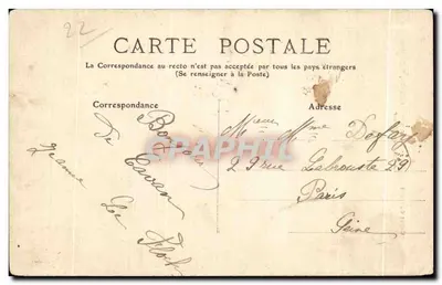 A Cabeça do Carneiro — Arredores de Lannion, Ploumanac'h — Bretanha — Verso