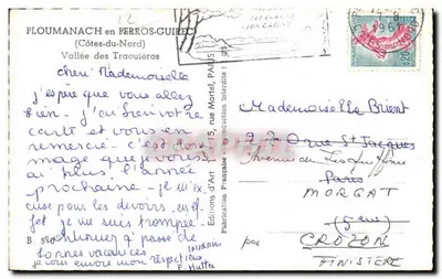 Vale dos Traouïéros — PLOUMANACH (Côtes-du-Nord) — Éditions d'Art Française — Verso
