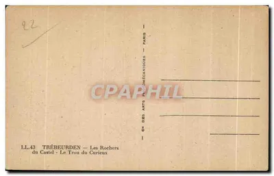 O Buraco do Curioso — Trébeurden — Editora: Cie des Arts Photomécaniques — Paris — Verso