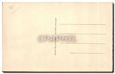 Le Guilde - As Pedras Sonorantes — Costa da Esmeralda — G.M. n°3606 — Verso