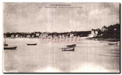 Saint-Cast - O Porto e vista da Praia — Costa da Esmeralda, n° 1471