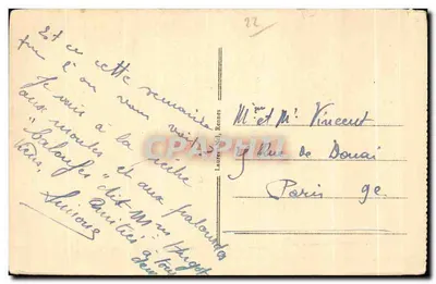 Bilhete postal antigo Cote D Eneraude Saint Cast Les Bois de la Vieuxville — Verso