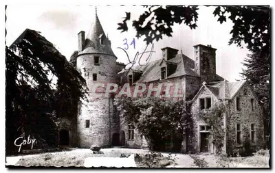 Bilhete postal antigo Plestin Les Greves Château de Lezormel