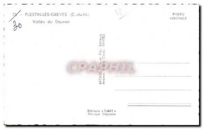 Plestin-les-Grèves — Vale do Douron — Edições Gaby, Nantes — Verso