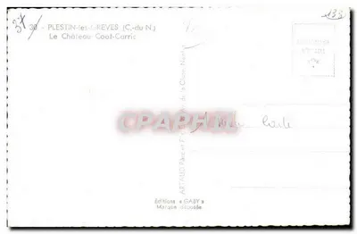 Plestin-les-Greves — O Castelo Coat-Carric — Editions Gaby — Verso