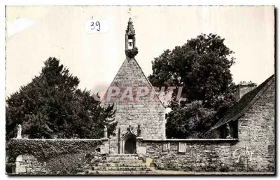 Bilhete postal antigo Plestin Les Greves Chapelle Saint Jacut