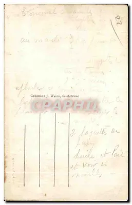 Trégastel (C.-du-N.) — O Rei Gradlon — Coleção Léon Immer — Verso